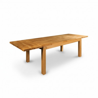 Dësch Iessdësch Eechtholt Holzdësch Dëscher Iesszëmmer 120x80cm Massivholz Nei