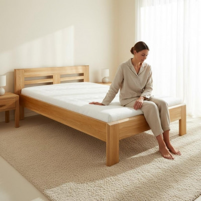 Better Holzbett Echt Holz Bett Hotel Design Stil Massiv 160x200 Schlofzëmmer.