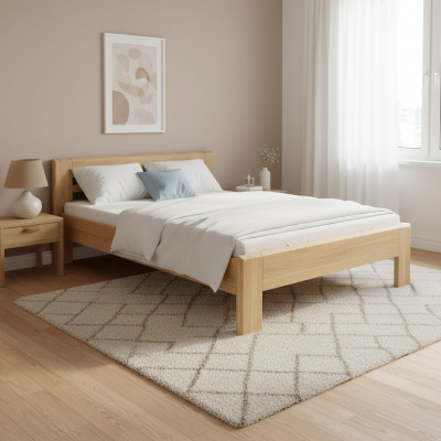 Better Holzbett Echt Holz Bett Hotel Design Stil Massiv 160x200 Schlofzëmmer.