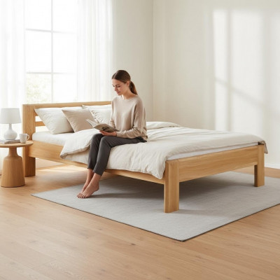 Better Massivholzbett Eechte Holz Bett Hotel Design Stil Massiv 120x200 Schlofkummer