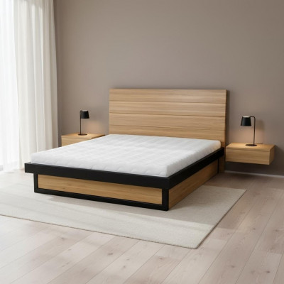Modernt Bett Echt Holz 160x200cm Design Better Bettgestell Eech Stil Nei