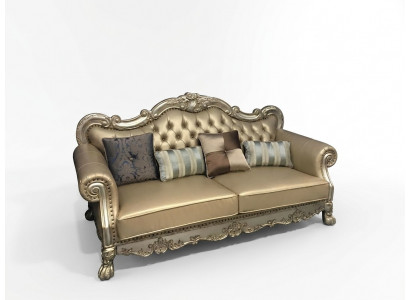 Klassesch 3-Sëtzer Canapé Sofa Couch Polsteren Sofas Couchen Barock