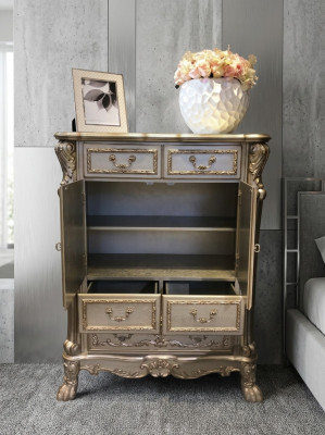 Buffet Anrichte Kommode Echt Handaarbecht Holz Barock Rokoko Anrichten Kommoden