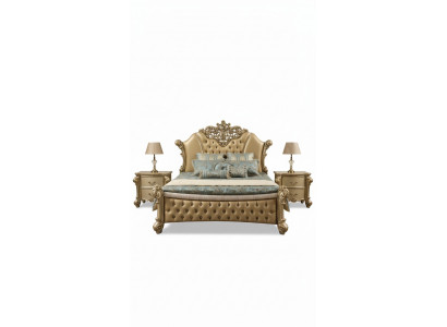 Bett Design Duebelbett Better Luxus Klassiker Barock Chesterfield 184x214cm nei