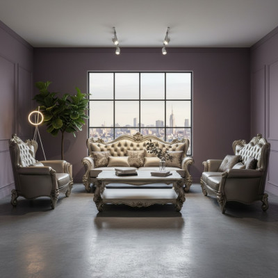 Sofasëtzung 3+2+1 Sëtzer Set Design Sofas Polster Couchen Couch Lieder