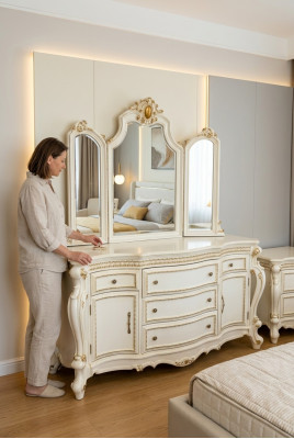 Buffet Kommode Kommoden Schaf Barock Rokoko Spigel Anrichte