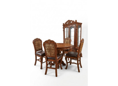 Ronn Iesszëmmer Ronn Dësch Holz Dëscher Ronn Klassesch Barock Rokoko Miwwel Nei