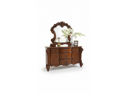 Buffet Anrichte Kommode Spigel Eechte Handaarbecht Holz Barock Rokoko