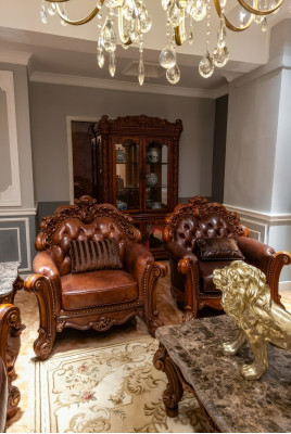 Lieder Sëtz 1 Sëtzer Sofa Gepolstert Sofas Design Luxus Klassesche Einsëtzer
