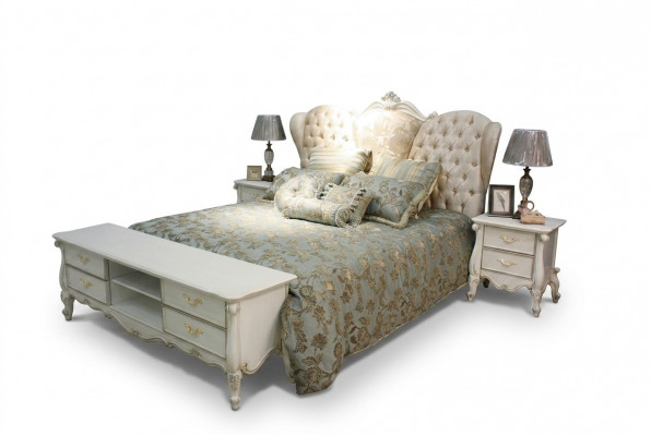 Chesterfield Bett Gepolstert Better Schlofzëmmer Ehebett Better 180x200cm nei