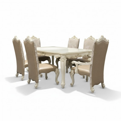 Iesszëmmer Garnitur Barock-Rokoko Iessdësch x6 Chesterfield Liederstülen