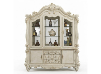 Luxus Schaukäschte Vitrinn Glas Schaf Antik Stil Barock Rokoko