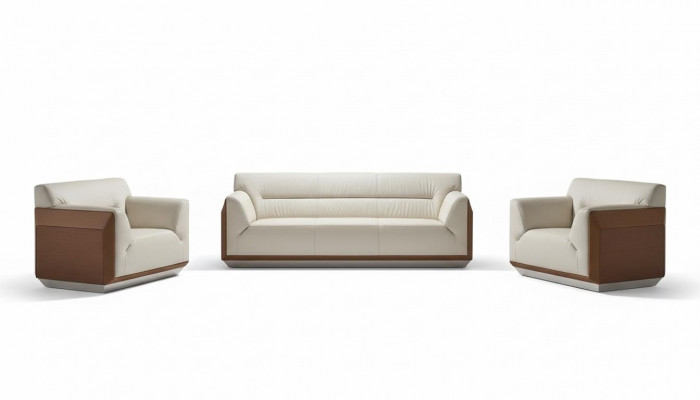 Sofagarnitur 3+1+1 Sëtzer Set Design Sofas Polster Couchen Lieder Relax