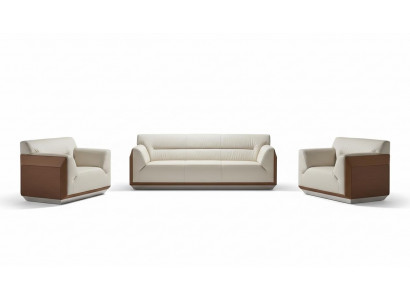 Sofagarnitur 3+1+1 Sëtzer Set Design Sofas Polster Couchen Lieder Relax