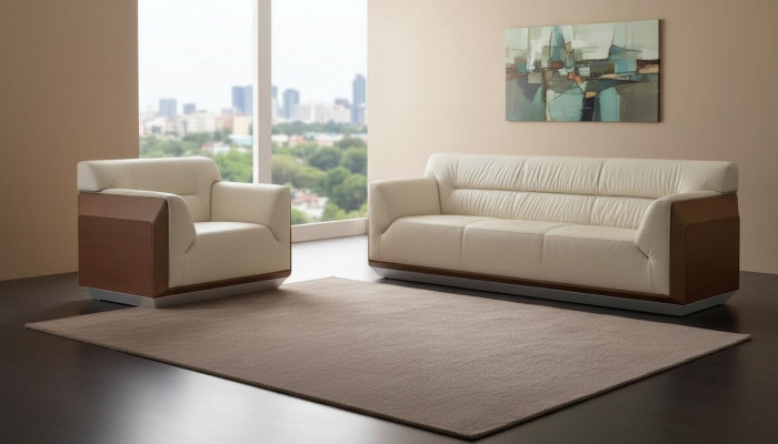 Sofagarnitur 3+1 Sëtzer Set Design Sofas Polster Couchen Relax Modern.