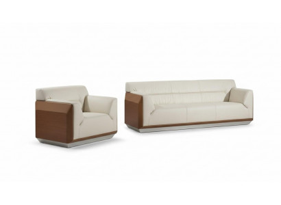 Sofagarnitur 3+1 Sëtzer Set Design Sofas Polster Couchen Relax Modern.
