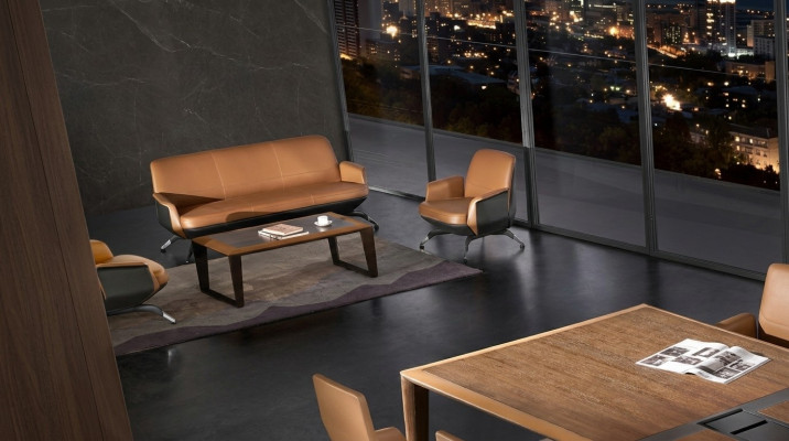 Modern Sofa Garnitur Canapé Sofa Garnituren Grupp 3+1 Plazen Ledersofa