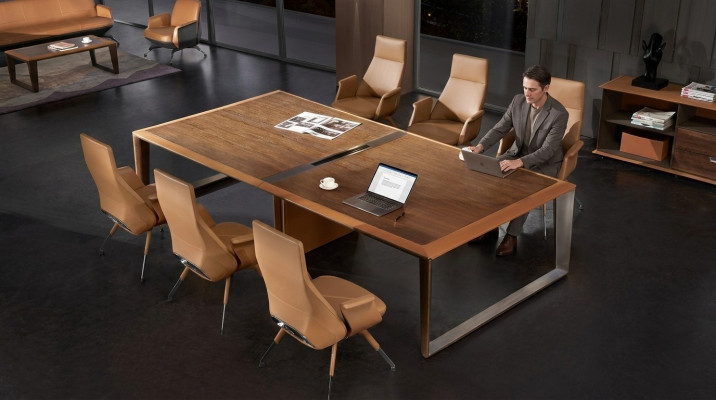 Konferenz Dësch Modern Notariat Bespriechungs Dëscher Büro Miwwelen Design