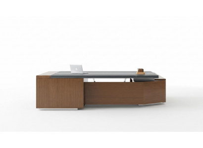 Design Büro Dësch Schreifdësch Sesselleiwen Ariichtung Ecktisch mat Stull 2-Deeler. Nei