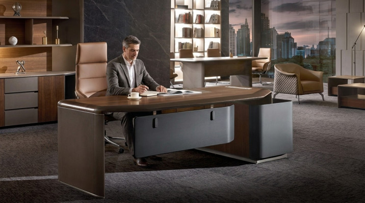 Schreifdësch Design Büro Miwwelen Ariichtung Dësch Chef Boss Eckdëscher