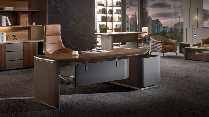 Schreifdësch Design Büro Miwwelen Ariichtung Dësch Chef Boss Eckdëscher