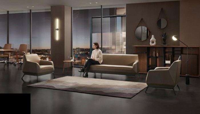 Set Lieder-Sofa Canapé Wunnlandschaft 3+1+1 Sëtzer Garnitur Design Modern