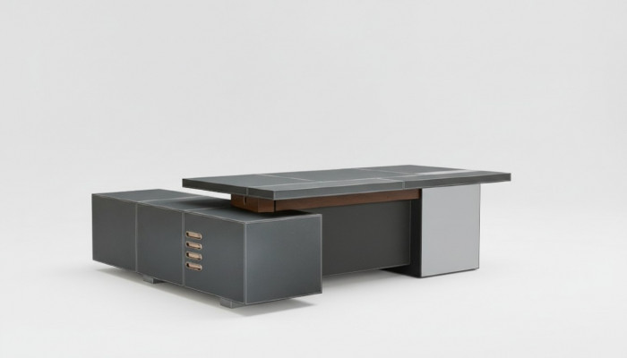 Design Büro Miwwel Ariichtung Schreifdësch Eck Dësch Chef Lieder Holz