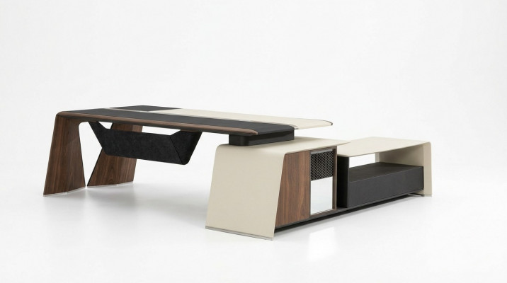 Design Eckdësch Schreifdësch Eckdëscher Büro Miwwel Ariichtung Dëscher Dësch