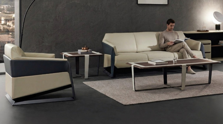 Design Sofa Garnitur 3+1 Sëtzer Set Canapéën Polster Canapéë Relax Modern