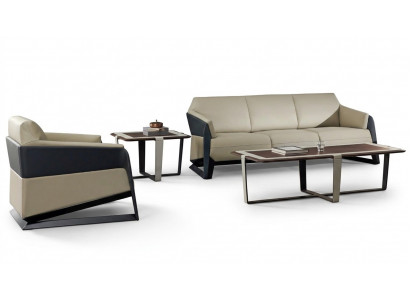 Design Sofa Garnitur 3+1 Sëtzer Set Canapéën Polster Canapéë Relax Modern