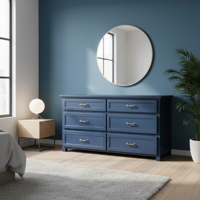 Designer Kommode Side Low Board Schlofkummer Holz Luxus Schaf Cabinet Regal