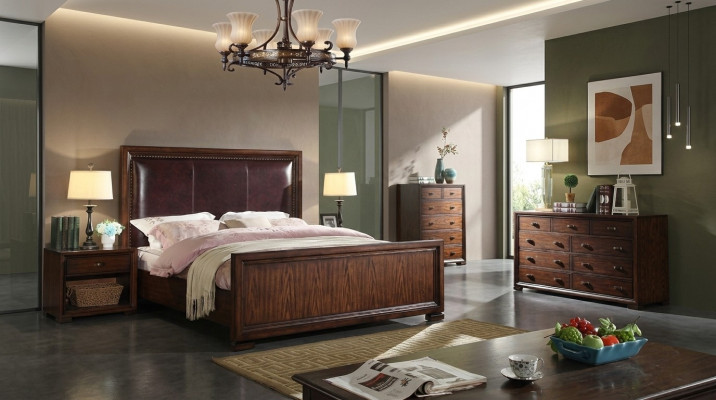 Bett 2x Nuetsdësch 3 tlg. Schlofkummer Sets Designer Luxus Better Komplett Set