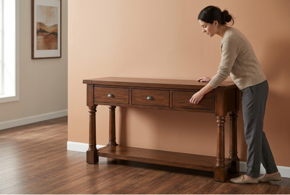 Designer Holz Dësch Konsole Konsolendëscher Konsolendësch Schmink Dësch