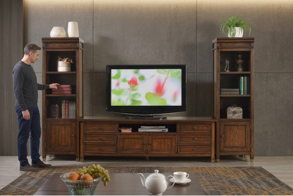 Wunnzëmmer Wand Säitbord Design 2x Glasschaf niddreg rtv Säitbord Säitbord 3 Stéck Wunnzëmmer Wand Set