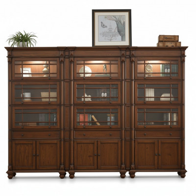 Vitrin 3x Akteschaf Schaf Vitrine Büro Wunnzëmmer Héichschaf