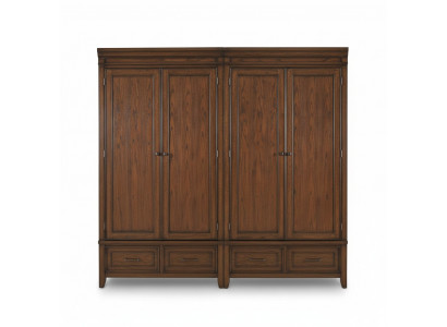 Klassesche 2x Kleederschaf Design Schlofkummer Miwwelen Schaf Schief Holz Neisten
