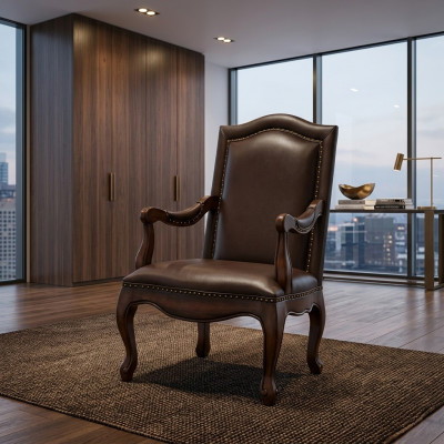 Bürosstull Luxus Stull Chef Nei Lieder Designer Sessel Holz Bürosstull