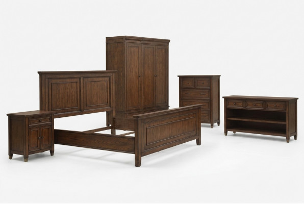 Bett Nuetsdësch Gaderob 7 Stéck Schlofzëmmer Design Luxus Set Better Sets