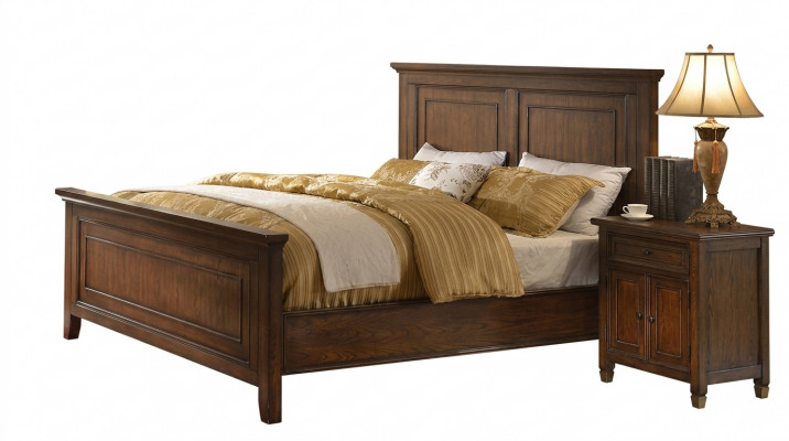 Bett + 2x Nuetsdësch 3 Deeler Schlofzëmmer Set Designer Luxus Schlofzëmmer Sets