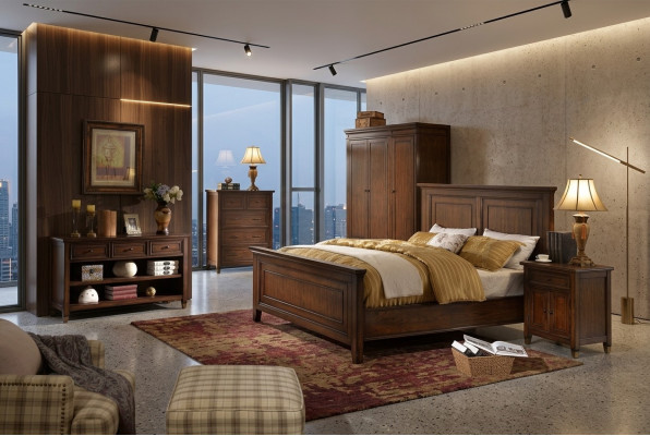 Bettdesign Duebel Hotel Better Koppel Schlofzëmmer Holz Luxus Bett