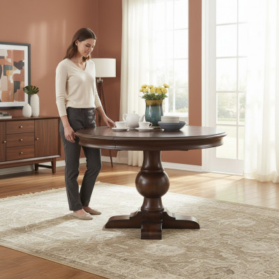 Ronnen Dësch Iessdësch Ronnen Dëscher Designer Miwwelen Iesszëmmer Holz Miwwelen