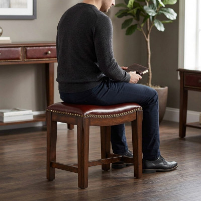 Hocker Sëtz-Hocker Schminktisch Sëtz Polsterhocker Polster Holzhocker Ottoman