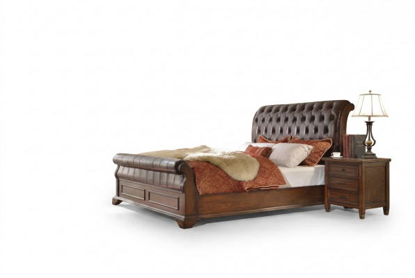 6tlg. Schlofzëmmer Set (Bett + 2x Nuetsdësch + 2x Kleederschaf + Kommode)