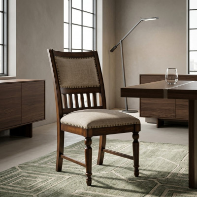 Iesszëmmer 1x Stull Echt Polster Holz Modern Still Designer Lehn Sëtz