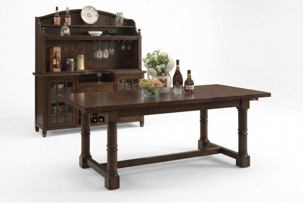 Modernen Iessdësch Dësch Holz Dëscher 185cm Iesszëmmer Miwwelen Holzdësch