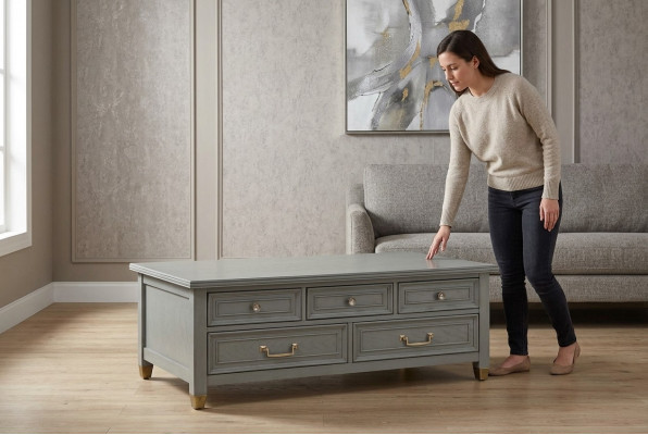 Edele Couchtisch Klassësche Sofa Wunnzëmmer Dësch Säitendësch Grënnerzäit