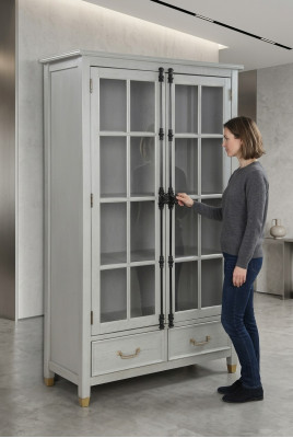 Klassesch Schafsal Wohnzëmmer Vitrinenschaf Vitrinnen Nei Vitrine Schiefen