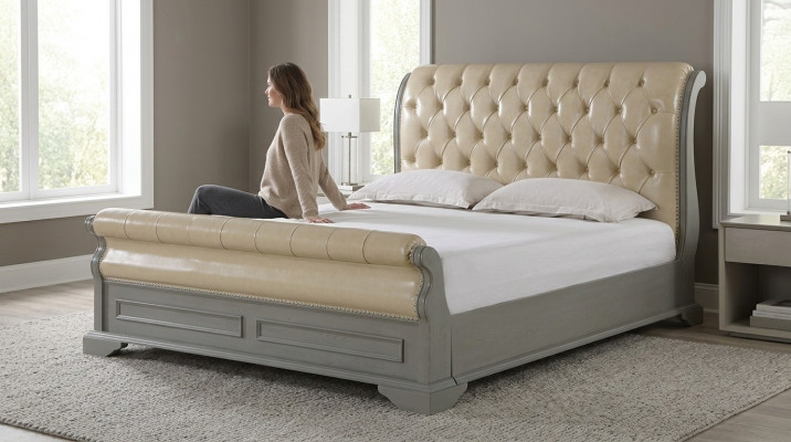 Chesterfield Design Bett Gro 180x200 Duebelbett Better Polster Liederbett Miwwelen