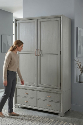 Kleederaschaf Regal Schief Schaf Schlofzëmmer Schaf Miwwelen Holz Designer