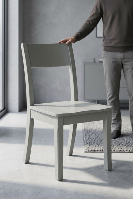 Iesszëmmer 1x Stull Echt Still Sesselen Modern Holz Designer Lehn Sëtz